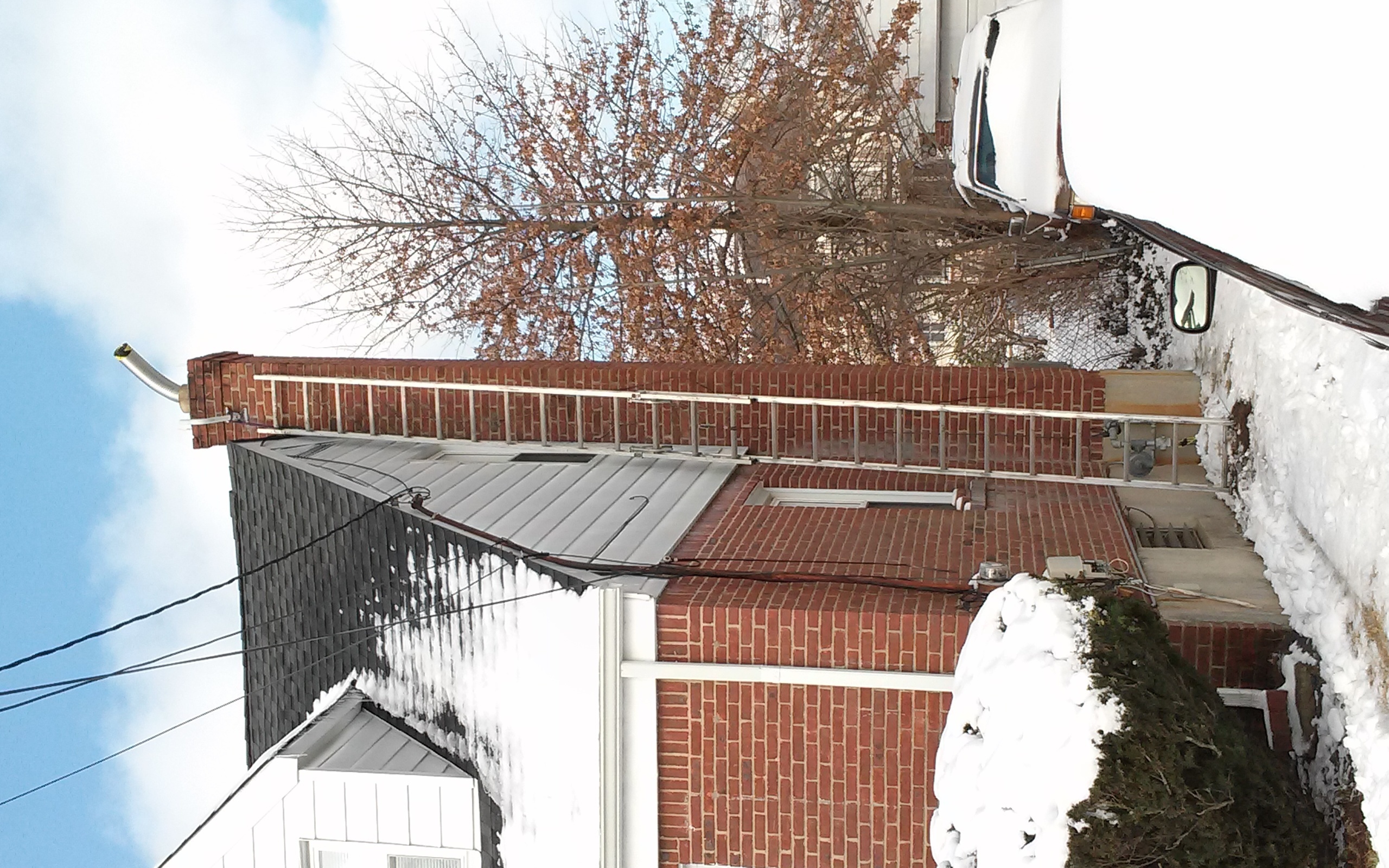 Stainless steel chimney liner installation in Farmingdale, NY